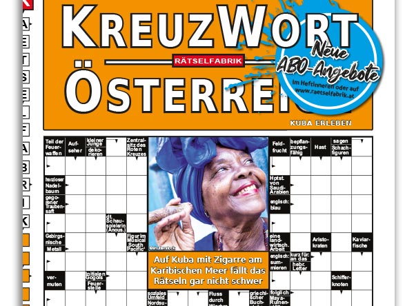 Neue Ausgabe vom Kreuzwort Österreich