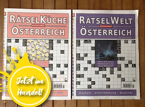 Neue Ausgabe der Rätseküche und der Rätselwelt