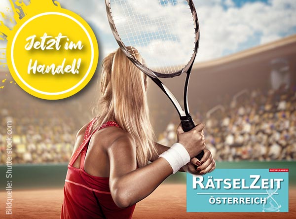 Neue Ausgabe der Rätselzeit Österreich zum Thema Tennis