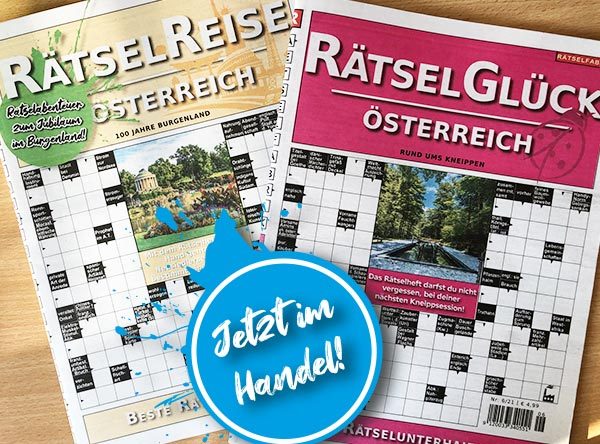 Neue Ausgaben von Rätselreise Österreich und Rätselglück Österreich